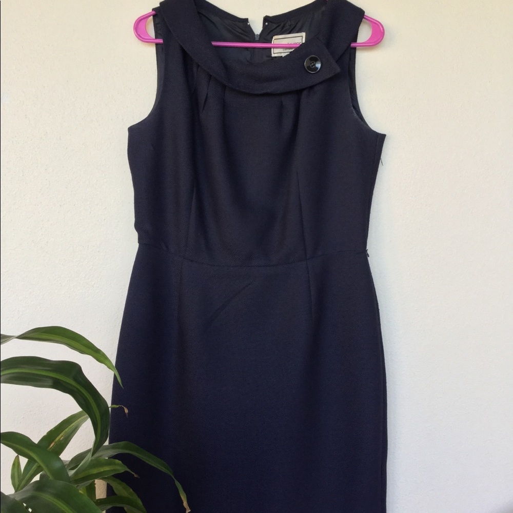 Navy Collar Dress